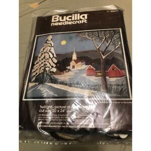 Bucilla Needlecraft “twilight” 48691 Cross Stitch Kit Vintage